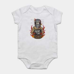 mr bad guy welder Baby Bodysuit